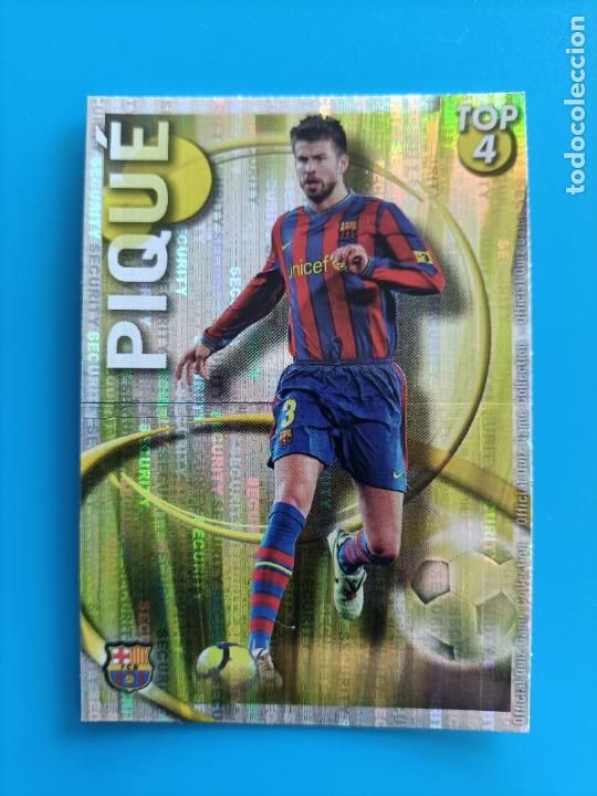 Figurine di Calcio: Cromo ficha card Piqu&eacute; Mundicromo Top 2010 2011 Security muy dif&iacute;cil las fichas de la liga