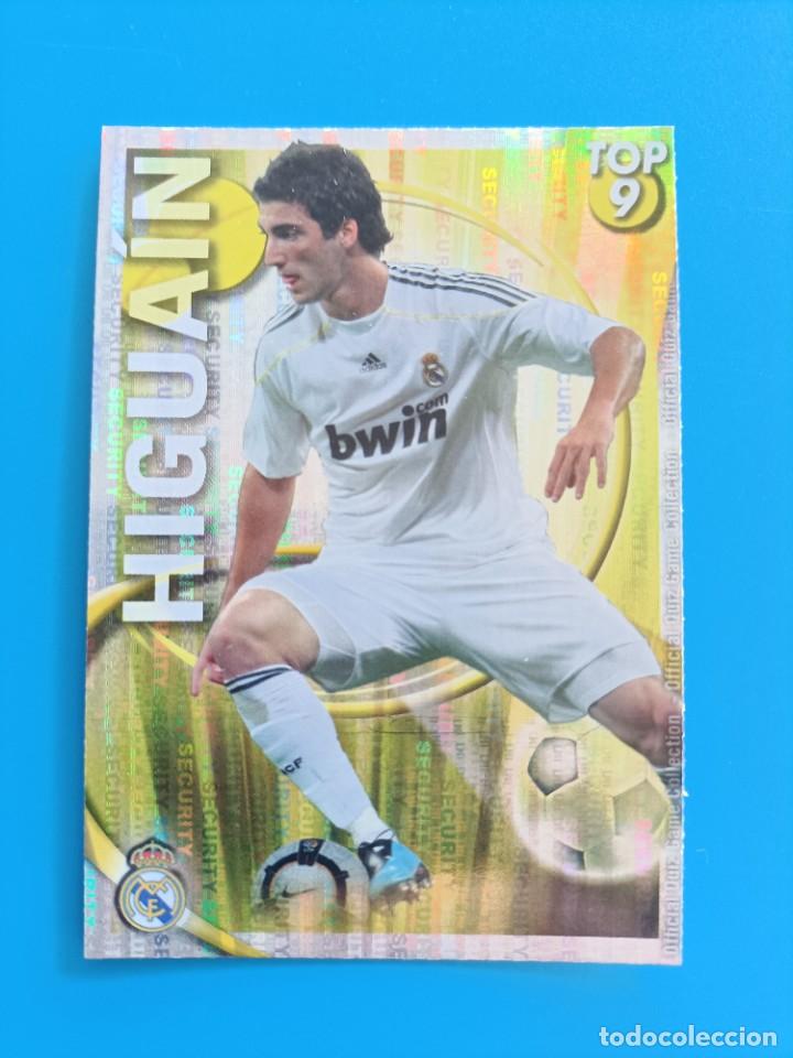 Figurine di Calcio: Cromo ficha card Higua&iacute;n Mundicromo Top 2010 2011 Security muy dif&iacute;cil las fichas de la liga