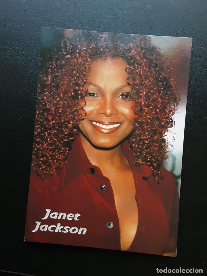 Cromos de f&uacute;tbol: Postal de Janet Jackson 1999 inglesa - Foto 1