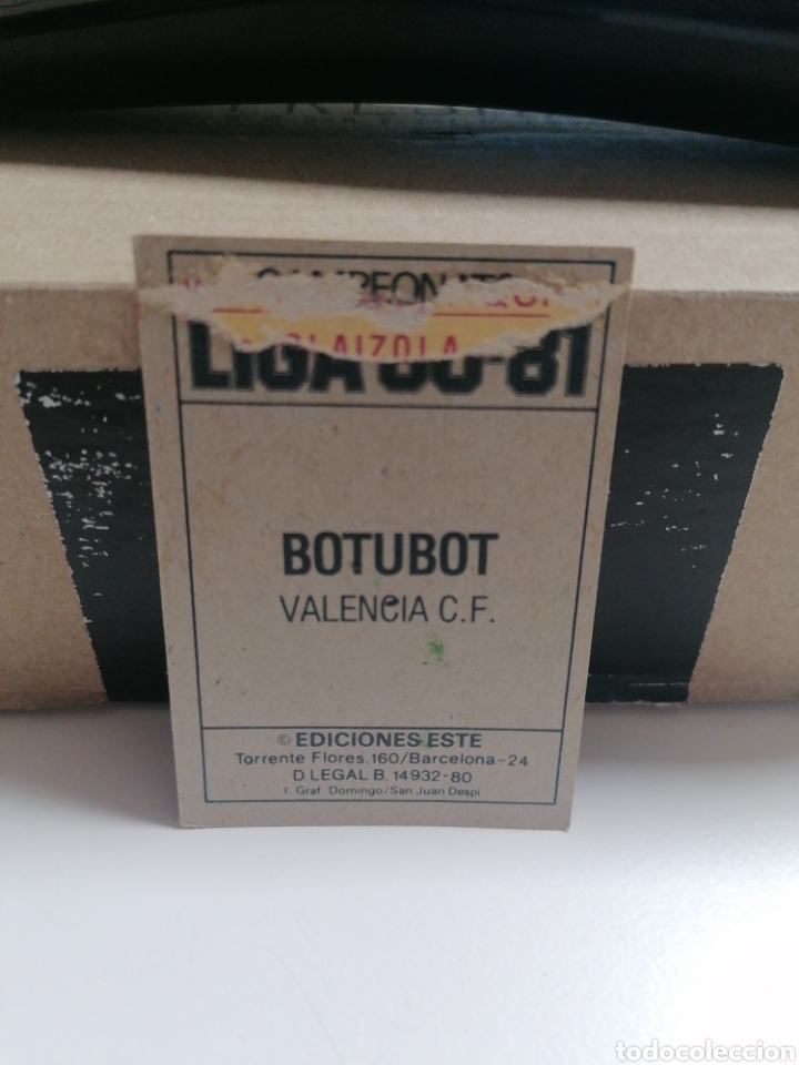 Cromos de f&uacute;tbol: 80 81 1980 1981 BOTUBOT VALENCIA EDICIONES ESTE DESPEGADO - Foto 2