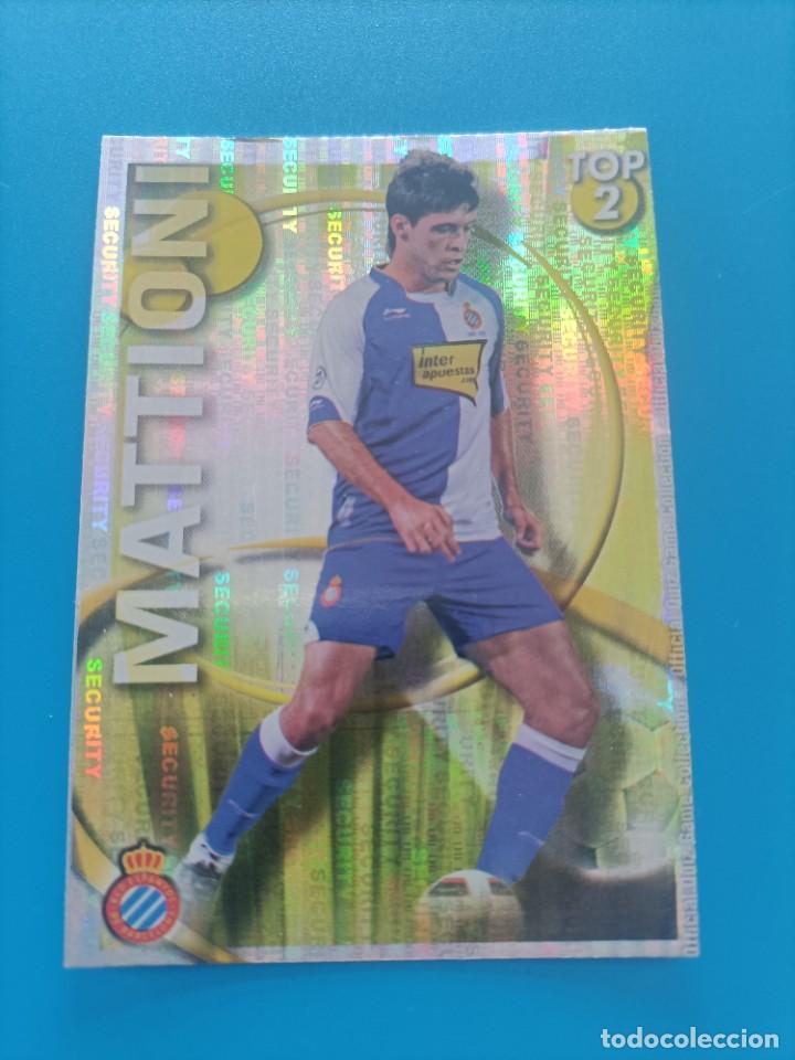 Figurine di Calcio: Cromo ficha card Mattioni Mundicromo Top 2010 2011 Security muy dif&iacute;cil las fichas de la liga