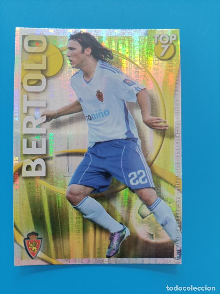 Cromos de F&uacute;tbol: Cromo ficha card Bertolo Mundicromo Top 2010 2011 Security muy dif&iacute;cil las fichas de la liga