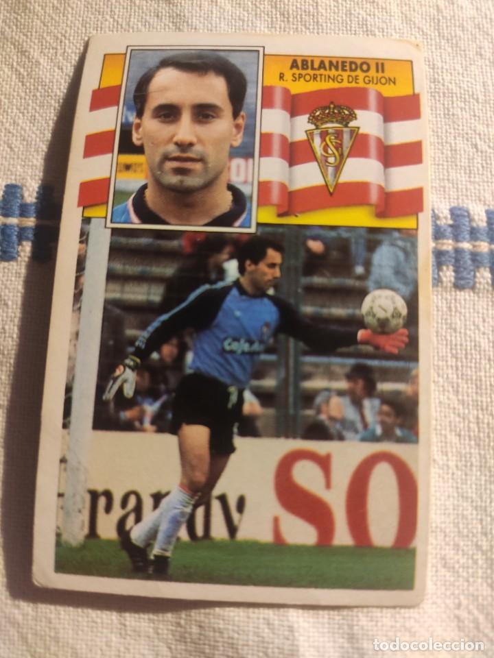 Cromos de f&uacute;tbol: 90-91 ESTE: ABLANEDO II - SPORTING -- CROMO NUNCA PEGADO - Foto 1
