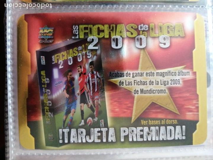 Fu&szlig;ball-Sticker: MUNDICROMO 2009 PLATINUM TARJETA PREMIADA ALBUM (BRILLO LISO ROJO PUNTAS REDONDAS) 30/01/09