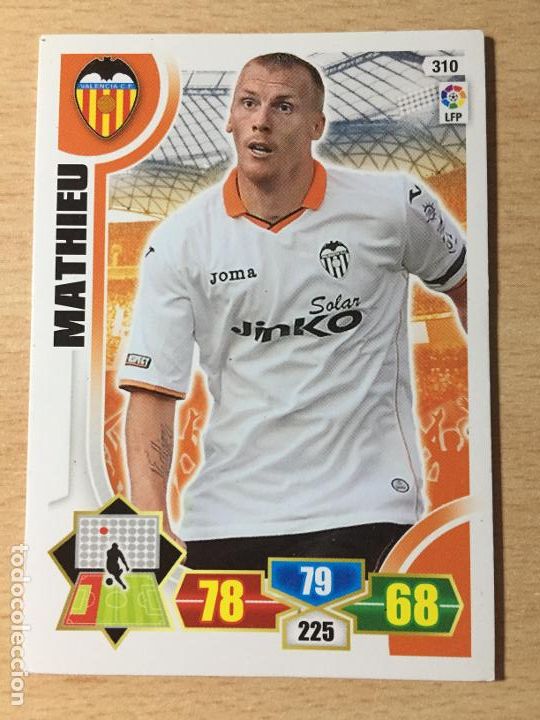 Cromos de f&uacute;tbol: 2013-2014 - 310 MATHIEU - VALENCIA CF - PANINI ADRENALYN - Foto 1