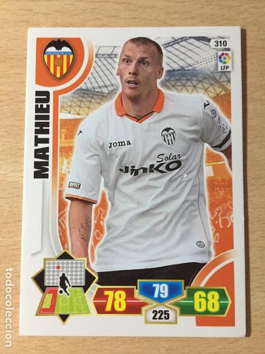 Cromos de f&uacute;tbol: 2013-2014 - 310 MATHIEU - VALENCIA CF - PANINI ADRENALYN - Foto 1