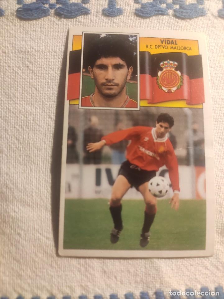 Cromos de f&uacute;tbol: 90-91 ESTE: VIDAL - MALLORCA -- CROMO NUNCA PEGADO - Foto 1