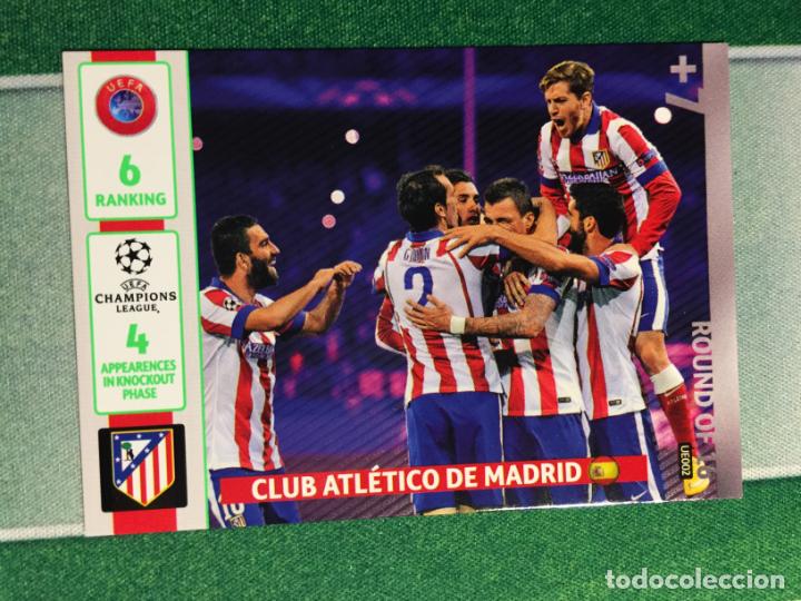 Fu&szlig;ball-Sticker: UE002. Club Atletico de Madrid Round of 16 Adrenalyn Champions 14 15 Update Panini