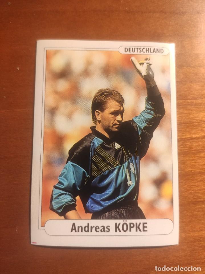 Cromos de f&uacute;tbol: 161 EURO FOOT 96 DS: ANDREAS KOPKE - DEUTSCHLAND -- CROMO NUNCA PEGADO