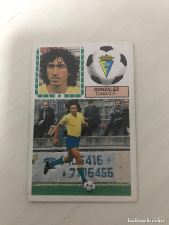 Cromos de f&uacute;tbol: Gonzalez - Foto 1