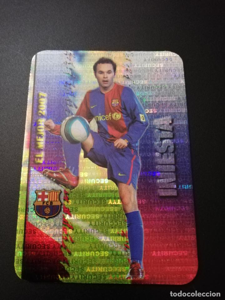 Cromo Iniesta FC Barcelone – Fichas Liga 2007 Mundicromo #15