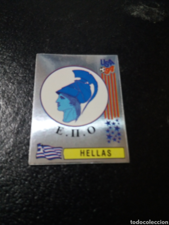 Cromos de f&uacute;tbol: N&ordm; 268 - HELLAS ESCUDO EMBLEMA - USA 94 - PANINI 1994 - NUNCA PEGADO,- ES EL DE LA IMAGEN