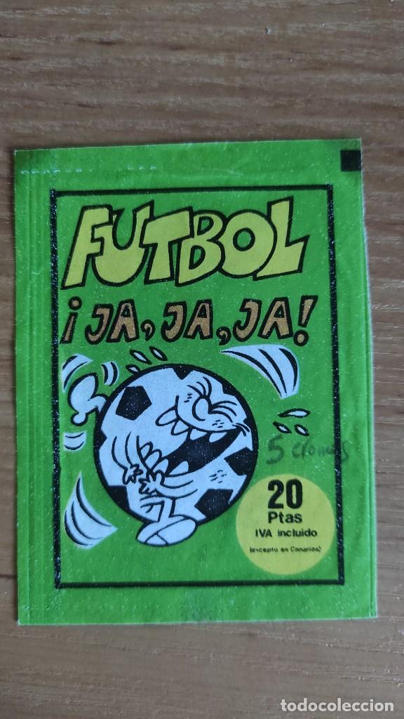 Cromos de f&uacute;tbol: Sobre sin cromos. F&uacute;tbol ja ja ja . Cromos Ros