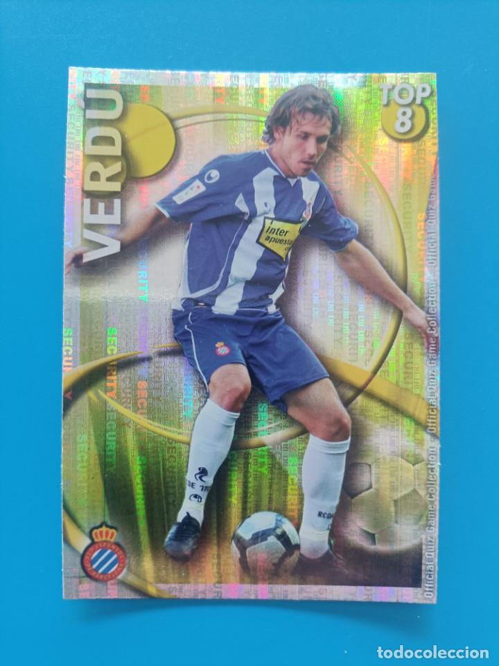 Cromos de F&uacute;tbol: Cromo ficha card Verd&uacute; Mundicromo Top 2010 2011 Security muy dif&iacute;cil las fichas de la liga