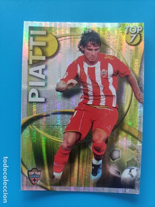 Cromos de F&uacute;tbol: Cromo ficha card Piatti Mundicromo Top 2010 2011 Security muy dif&iacute;cil las fichas de la liga