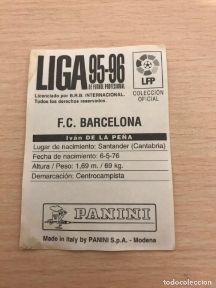 Cromos de f&uacute;tbol: Ivan de la pe&ntilde;a - Foto 2