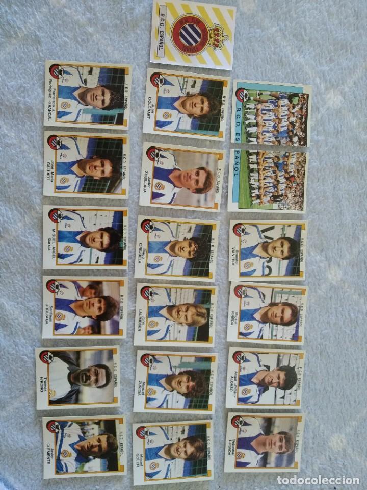 Cromos de Futebol: LOTE 22- ESPA&Ntilde;OL EQUIPO COMPLETO FUTBOL 88