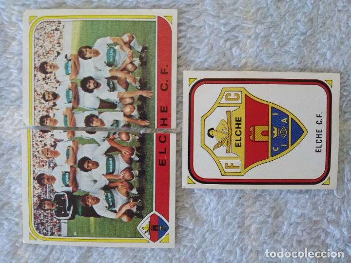 Figurine di Calcio: LOTE 70- ESCUDO Y ALINEACION ELCHE FUTBOL 84