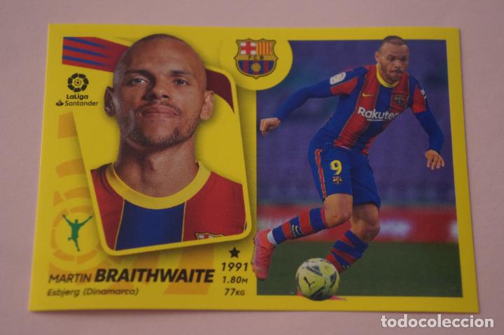 Cromos de f&uacute;tbol: CROMO DE F&Uacute;TBOL BRAITHWAITE DEL F.C.BARCELONA N&ordm; 20 B LIGA ESTE 2021-2022/21-22 PANINI