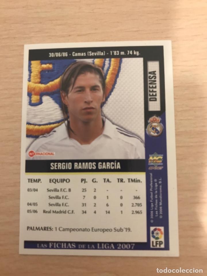 Cromos de f&uacute;tbol: Sergio Ramos - Foto 2