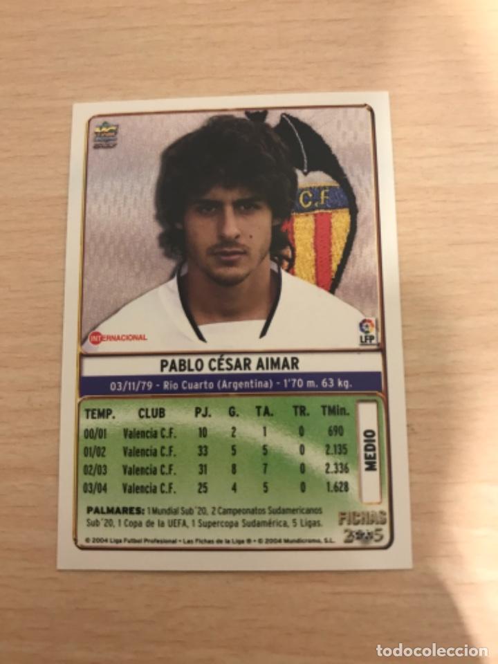Cromos de f&uacute;tbol: Aimar - Foto 2
