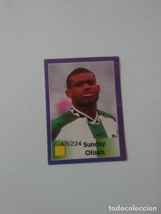 Cromos de F&uacute;tbol: 224 CELESTINE BABAYARO NIGERIA STICKER CROMO FUTBOL MUNDIAL 1998 REYAUCA WORLD CUP FRANCIA 98