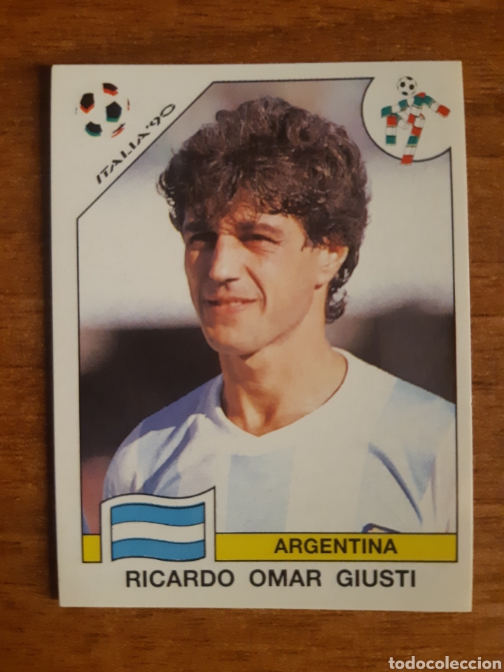 Cartes &agrave; collectionner de Football: N&deg;123 Ricardo Omar Giusti (Argentina) Mundial Italia 90 PANINI. Nunca pegado