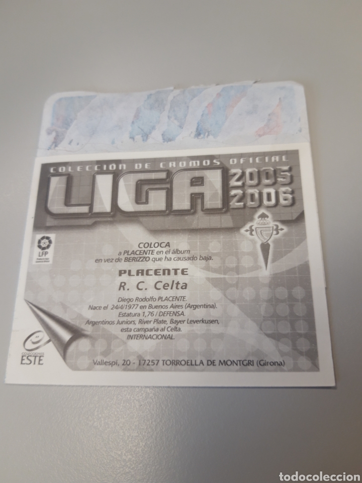 Cromos de f&uacute;tbol: Placente celta este 05 06 2005 2006 - Foto 2