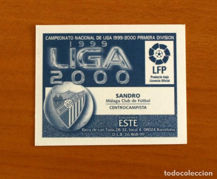 Cromos de f&uacute;tbol: M&aacute;laga - Sandro - Ediciones Este 1999-2000, 99-00 - nunca pegado - Foto 2
