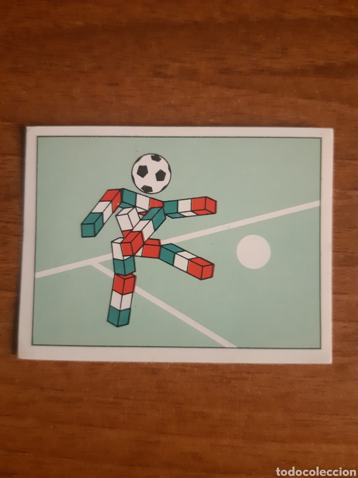 Fu&szlig;ball-Sticker: N&deg;6 Mascota Ciao Mundial Italia 90 PANINI. Nunca pegado