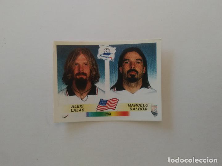 Cromos de f&uacute;tbol: 409 ALEXI LALAS MARCELO BALBOA ESTADOS UNIDOS USA EEUU CROMO FUTBOL WORLD CUP 1998 MUNDIAL 98 PANINI