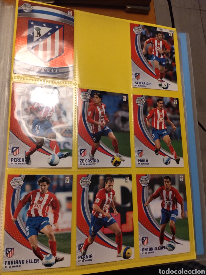 Cromos de f&uacute;tbol: Lote de 15 cromos ATM Megacraks 07-08