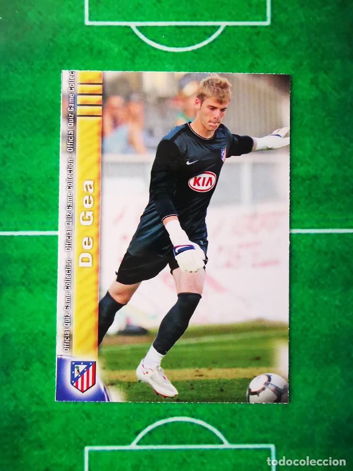 Cromos de Futebol: CROMO FUTBOL 09 10 MUNDICROMO FICHAS QUIZ LIGA 2009 2010 ATLETICO MADRID DE GEA 86 ROOKIE MAN U