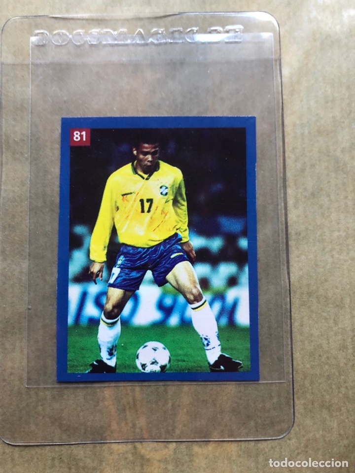 1995 RONALDO CARD # 81 EL OBSERVADOR UNSTUCK (Coleccionismo Deportivo - Álbumes y Cromos de Deportes - Cromos de Fútbol)