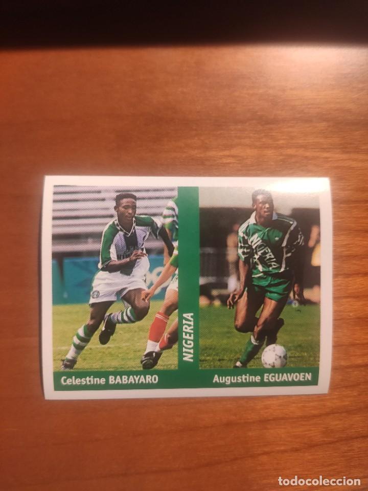 Cromos de F&uacute;tbol: 168 DS WORLD CUP FRANCE 98: CELESTINE BABAYARO/AUGUSTINE EGUAVOEN - NIGERIA -- NUNCA PEGADO MUNDIAL