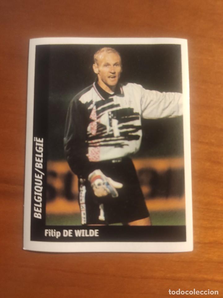 Fu&szlig;ball-Sticker: 209 DS WORLD CUP FRANCE 98: FILIP DE WILDE - BELGIQUE -- NUNCA PEGADO MUNDIAL FRANCIA 98