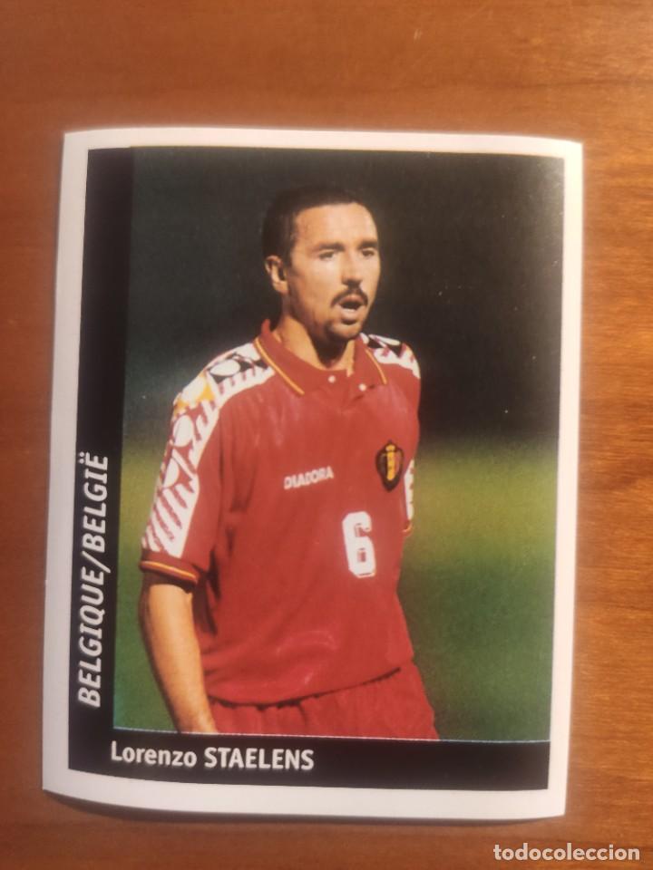 Fu&szlig;ball-Sticker: 217 DS WORLD CUP FRANCE 98: LORENZO STAELENS - BELGIQUE -- NUNCA PEGADO MUNDIAL FRANCIA 98