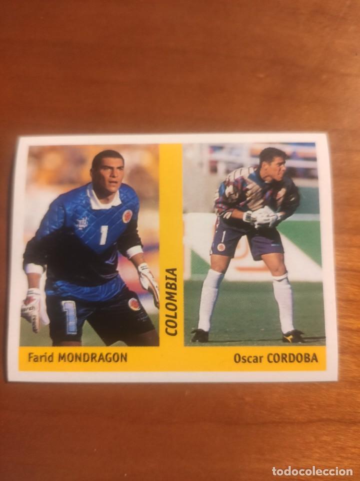 Fu&szlig;ball-Sticker: 313 DS WORLD CUP FRANCE 98: FARYD MONDRAGON / OSCAR CORDOBA - COLOMBIA -- NUNCA PEGADO MUNDIAL FRANC