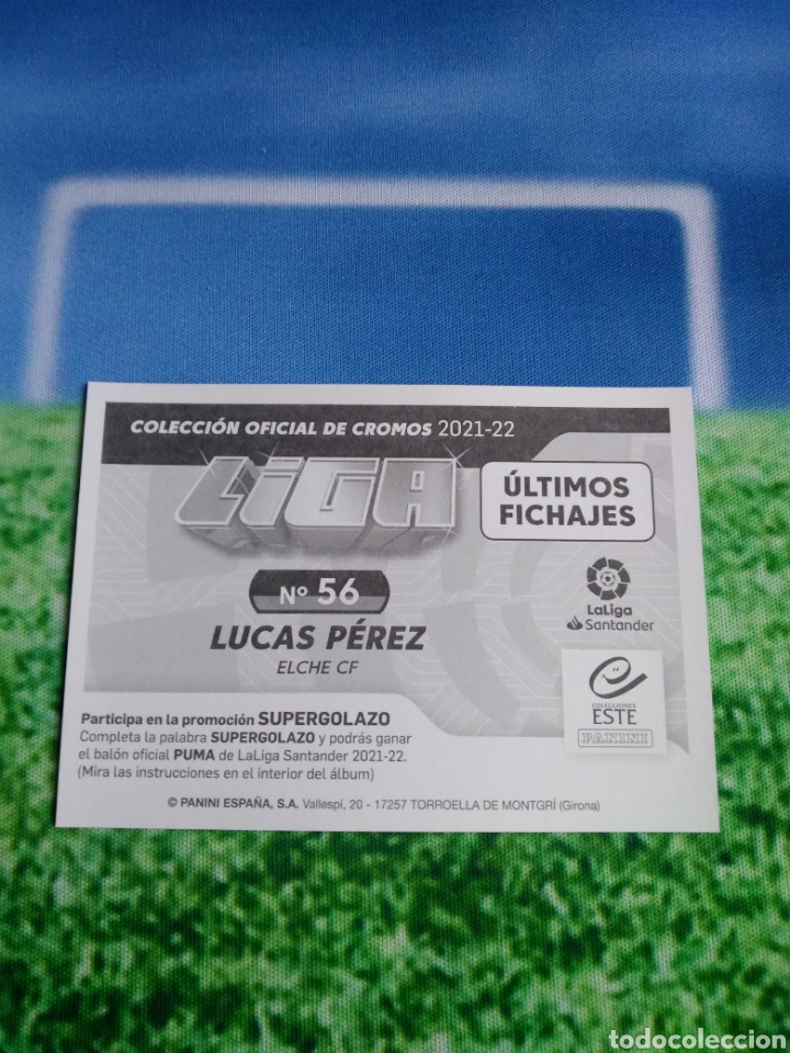 Cromos de f&uacute;tbol: Fichaje 56 este 21-22.LUCAS PEREZ - Foto 2