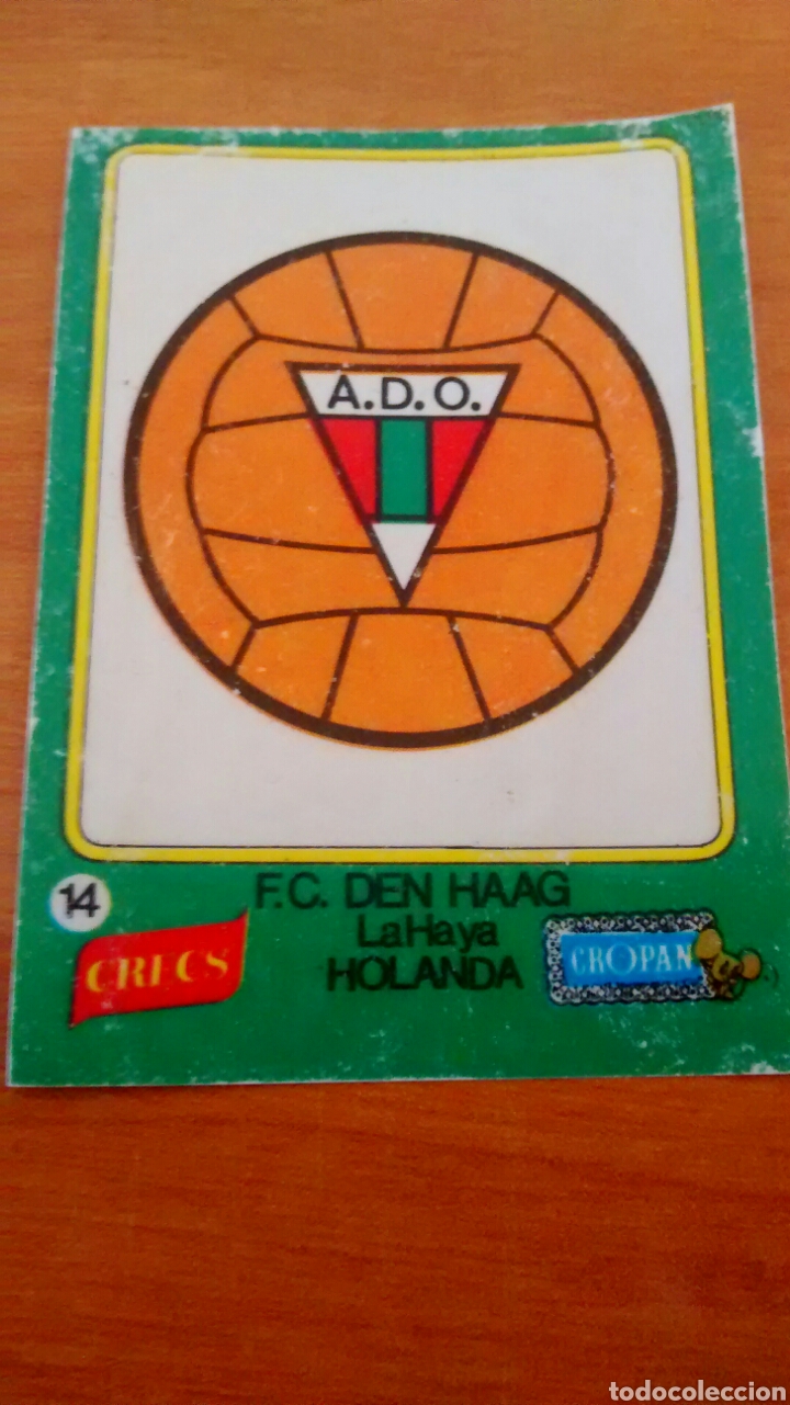 Cromos de F&uacute;tbol: ESCUDOS DE FUTBOL. CROPAN. A&Ntilde;OS 70. CROMO 14 FC DEN HAAG HOLANDA