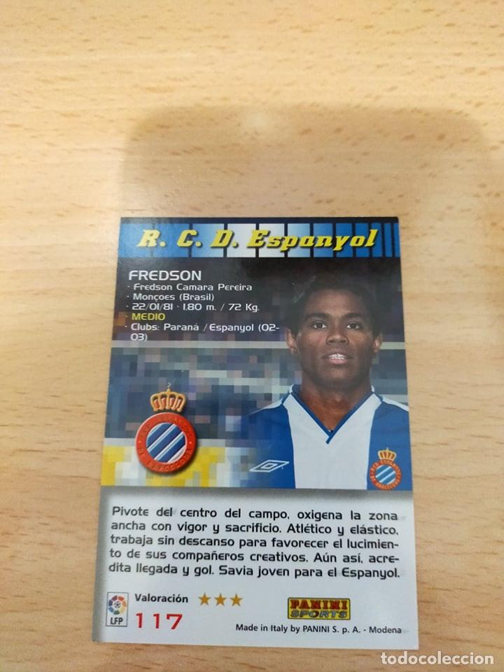 Cromos de f&uacute;tbol: Megacracks 2004/05. Fredson. Espanyol. - Foto 2