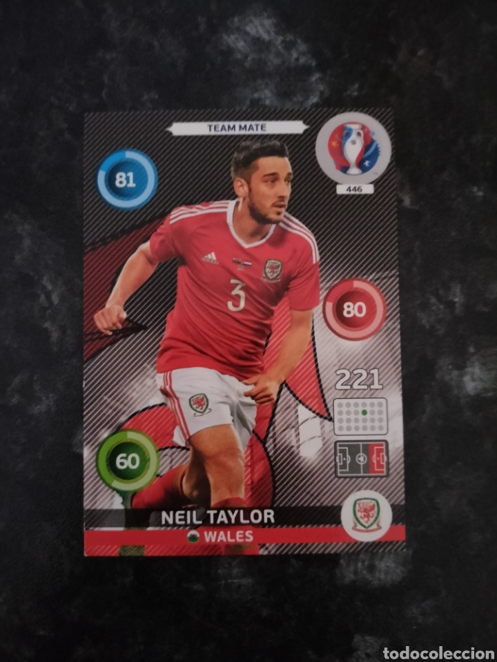 Figurine di Calcio: N&deg;446 Neil Taylor Adrenalyn XL Euro 2016 Panini