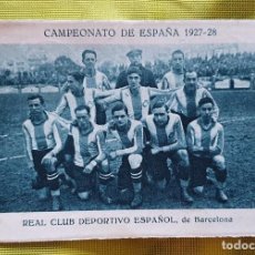 Cromos de Fútbol: CROMO AÑOS 1927- 28 RCD ESPANYOL. Lote 304504268