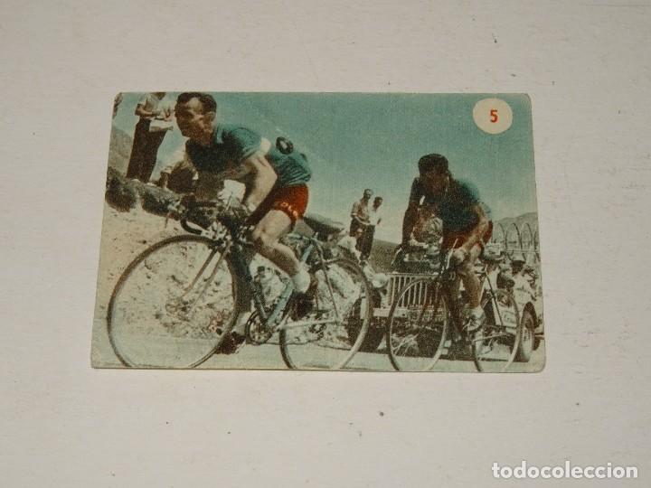 Cromos de F&uacute;tbol: CICLISMO - ESCENAS DEPORTIVAS DE TODO EL MUNO N 5., FHER 1953, BUEN ESTADO