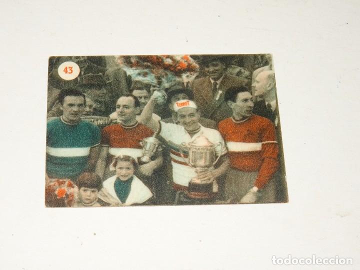 Cromos de F&uacute;tbol: CICLISMO ESCENAS DEPORTIVAS DE TODO EL MUNO N 43., FHER 1953, BUEN ESTADO