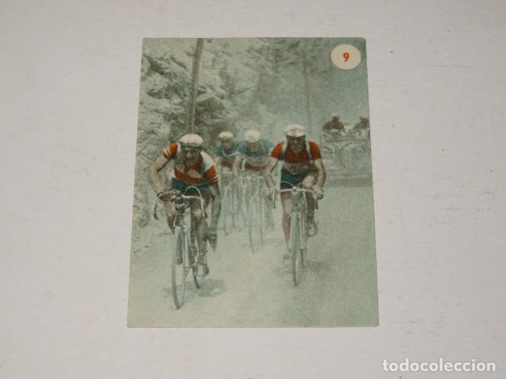 Cromos de F&uacute;tbol: CICLISMO ESCENAS DEPORTIVAS DE TODO EL MUNO N 9., FHER 1953, BUEN ESTADO