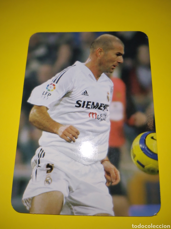 Cromos de F&uacute;tbol: Cromo de Zidane Mundicromo fichas 2005