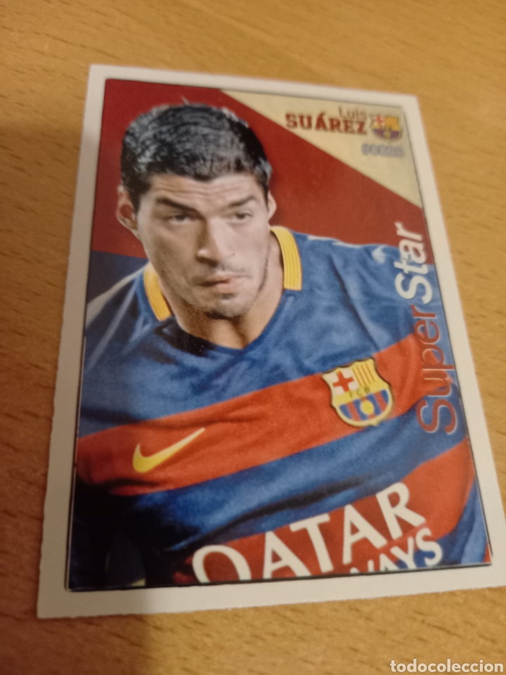 Cromos de Futebol: Mundicromo las fichas de la liga 2016 26 Luis Su&aacute;rez Barcelona superstar