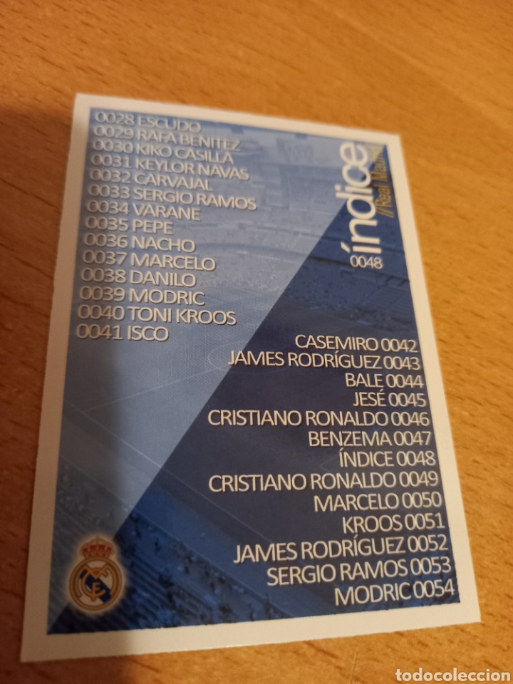 Fu&szlig;ball-Sticker: Mundicromo las fichas de la liga 2016 48 &iacute;ndice Real Madrid