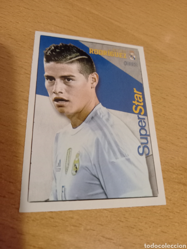 Cromos de f&uacute;tbol: Mundicromo las fichas de la liga 2016 52 James Rodr&iacute;guez Real Madrid superstar